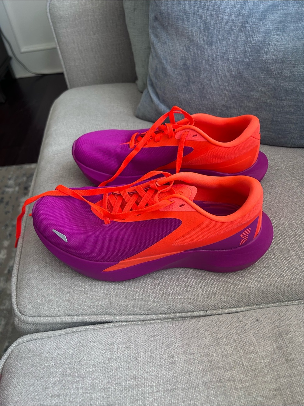 Women's RAD SYNTH Vibrant Purple and Orange Running Sneakers